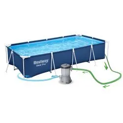 Bestway 56405N 400 x 211 x 81 cm 15en1 piscina de jardín con rejilla