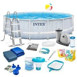 Piscina de Jardín Estructura 488 x 122 cm 18in1 Intex 26746
