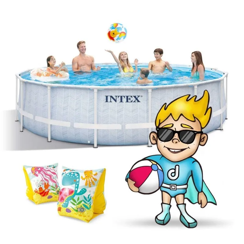 488 x 122 cm 18in1 Piscina de jardín con marco Intex 26746