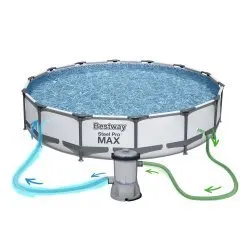 Juego de piscina de jardín Desmontable de 427 x 84 cm 17en1 Bestway 56595.