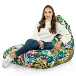 Puff Asiento de Suelo XL Bermuda - Tejido Estampado Premium – vista 46