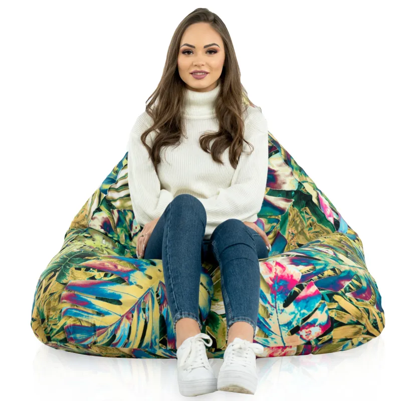 Puff Asiento de Suelo XL Bermuda - Tejido Estampado Premium – vista 62