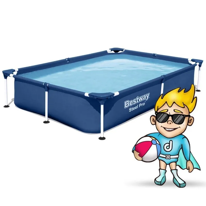 Piscina de marco rectangular 221 x 150 x 43 cm Bestway 56401N.