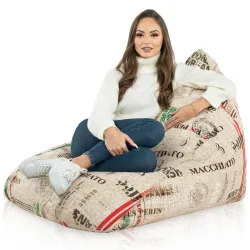 Puff Asiento de Suelo XL Bermuda - Tejido Estampado Premium – vista 49