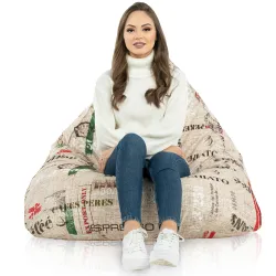 Puff Asiento de Suelo XL Bermuda - Tejido Estampado Premium – vista 65