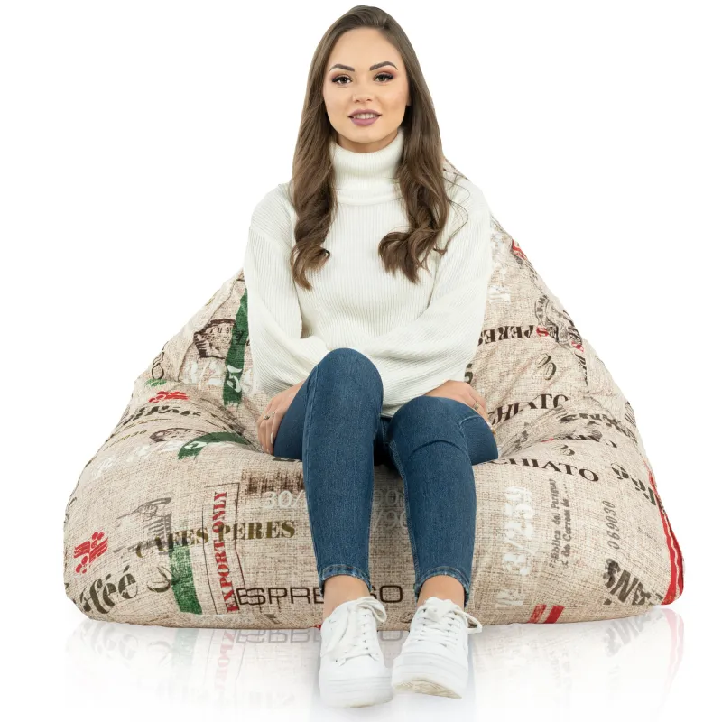 Puff Asiento de Suelo XL Bermuda - Tejido Estampado Premium – vista 65