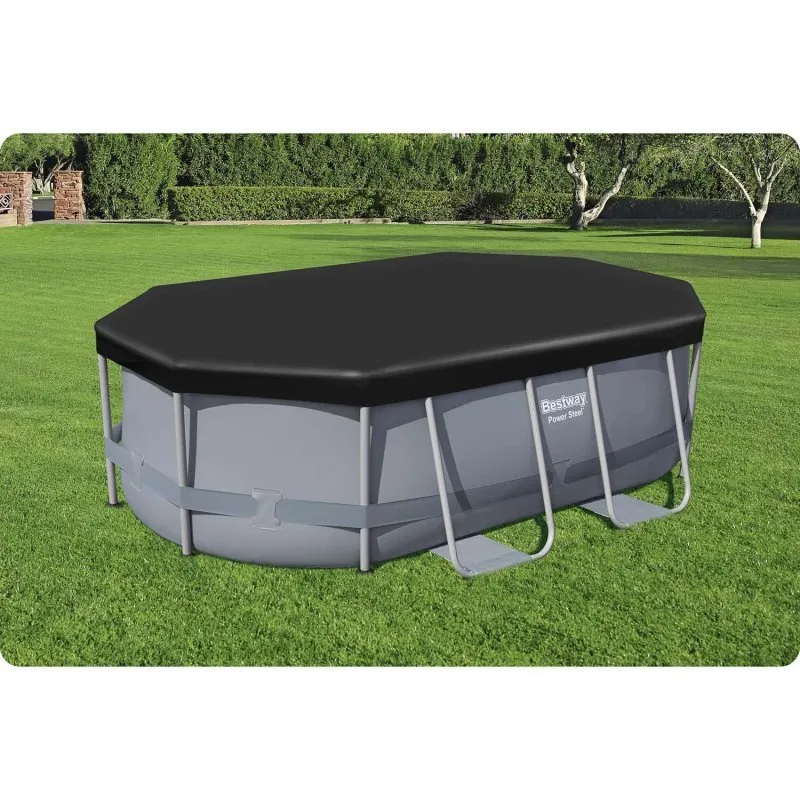 Cubierta para piscina de marco ovalado 300 x 200 x 84 cm Bestway 58424.