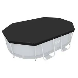 Cubierta para piscina de marco ovalado 300 x 200 x 84 cm Bestway 58424.