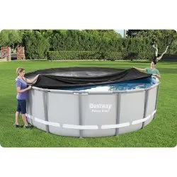 Cubierta para piscina de marco Bestway 58249 de 488 cm.