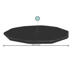 Cubierta para piscina de marco Bestway 58249 de 488 cm.