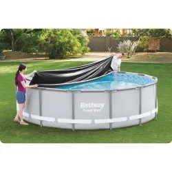 Cubierta para piscina de 427 cm Bestway desmontable 58248.