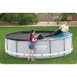 Cubierta para piscina de 427 cm Bestway desmontable 58248.