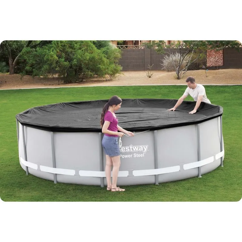 Cubierta para piscina de 427 cm Bestway desmontable 58248.