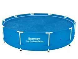 Cubierta solar para piscinas de bastidor 305 cm Bestway 58241.