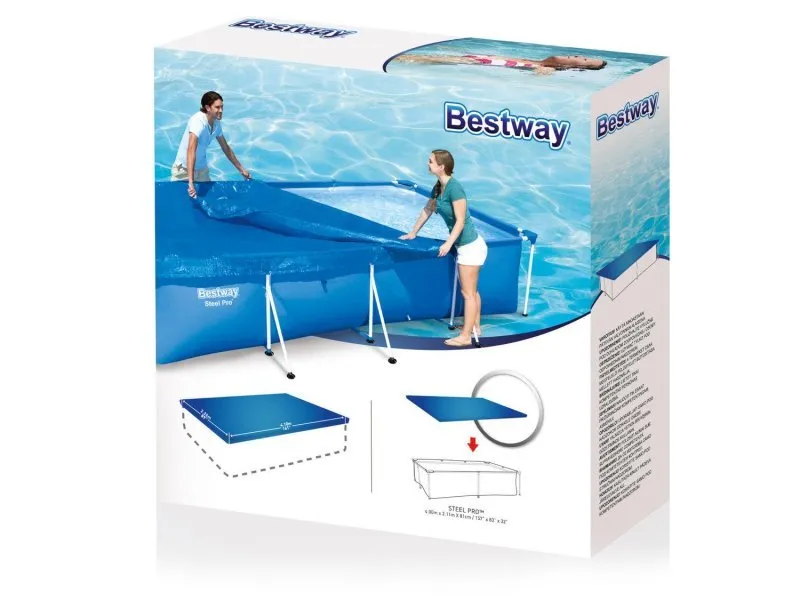 Cubierta para Piscina Desmontable de 400 x 211 cm Bestway 58107.