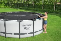 Cubierta para piscina de cremallera de 457 cm Bestway 58038.