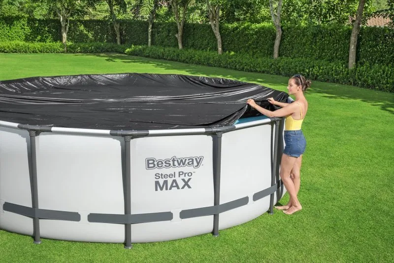 Cubierta para piscina de cremallera de 457 cm Bestway 58038.