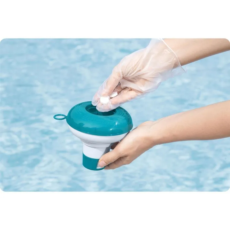Flotador pequeño, dosificador de productos químicos para piscinas Bestway 58210.