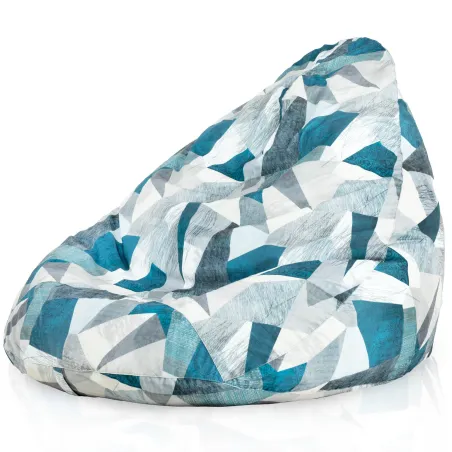 Pouf Poire Drop XXL con estampados premium para mayor comodidad