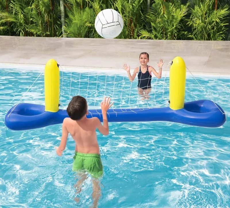 Set de voleibol flotante para piscina 252 x 64 cm Bestway 52133.