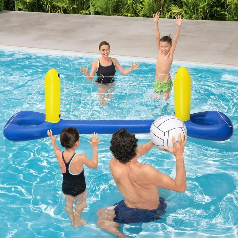 Set de voleibol flotante para piscina 252 x 64 cm Bestway 52133.