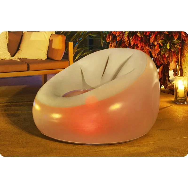 Sillón hinchable Bestway 75086 LED.