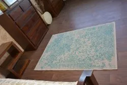 Dywan Vintage 22208/054 turkus / krem rozeta klasyczny