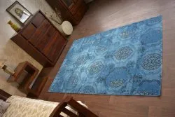 Alfombra VINTAGE 22213/473 azul clásico