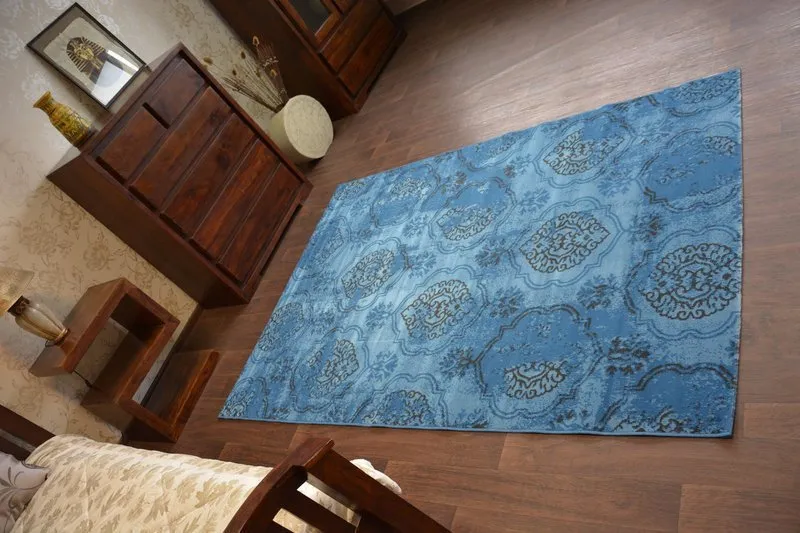 Alfombra VINTAGE 22213/473 azul clásico