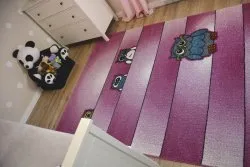 Alfombra KIDS Búhos rosa C412
