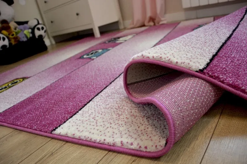 Alfombra KIDS Búhos rosa C412