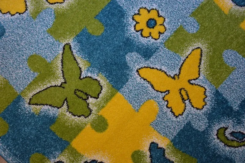 Alfombra KIDS Mariposa azul C429
