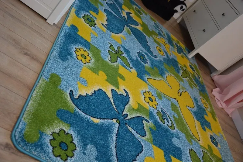 Alfombra KIDS Mariposa azul C429
