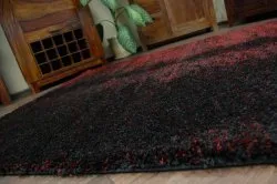 Dywan SHAGGY NARIN P901 black red