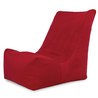 Rojo Puff Sillón Distinto terciopelo