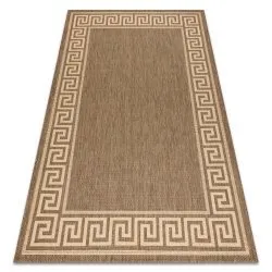 Alfombra de cuerda sisal FLOORLUX 20014 color café/color maíz