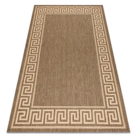 Alfombra de cuerda sisal FLOORLUX 20014 color café/color maíz