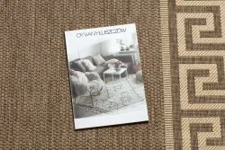 Alfombra de cuerda sisal FLOORLUX 20014 color café/color maíz
