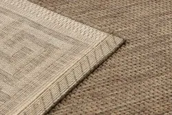 Alfombra de cuerda sisal FLOORLUX 20014 color café/color maíz
