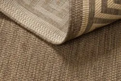 Alfombra de cuerda sisal FLOORLUX 20014 color café/color maíz