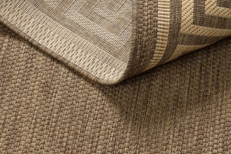 Alfombra de cuerda sisal FLOORLUX 20014 color café/color maíz