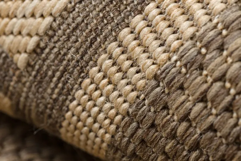 Alfombra de cuerda sisal FLOORLUX 20014 color café/color maíz