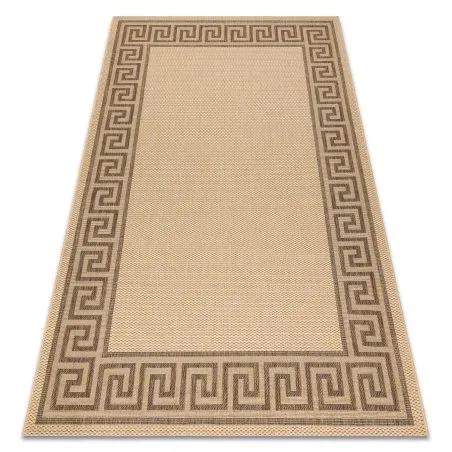 Alfombra de cuerda sisal FLOORLUX 20014 color maíz/color café