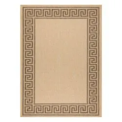 Alfombra de cuerda sisal FLOORLUX 20014 color maíz/color café