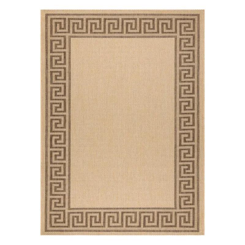 Alfombra de cuerda sisal FLOORLUX 20014 color maíz/color café