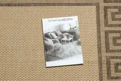 Alfombra de cuerda sisal FLOORLUX 20014 color maíz/color café