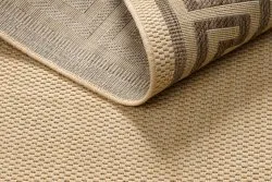 Alfombra de cuerda sisal FLOORLUX 20014 color maíz/color café