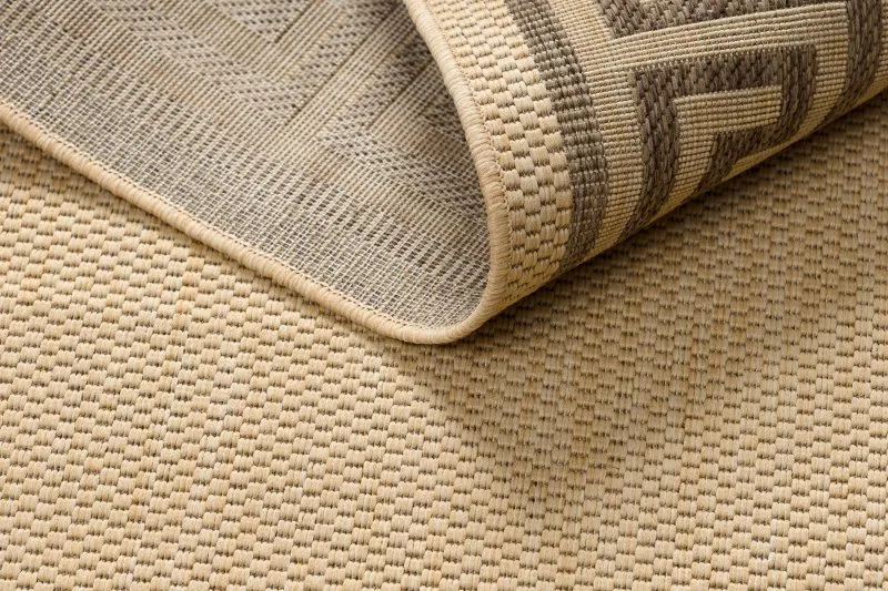 Alfombra de cuerda sisal FLOORLUX 20014 color maíz/color café