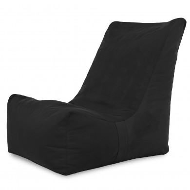 Negro Puff Sillón Distinto terciopelo