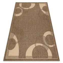 Alfombra de cuerda sisal FLOORLUX 20078 color café/color maíz